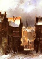 Leickert, Charles Henri Joseph - A Dutch Town in Winter